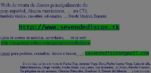 sevendediscos.tk y ferias de discos